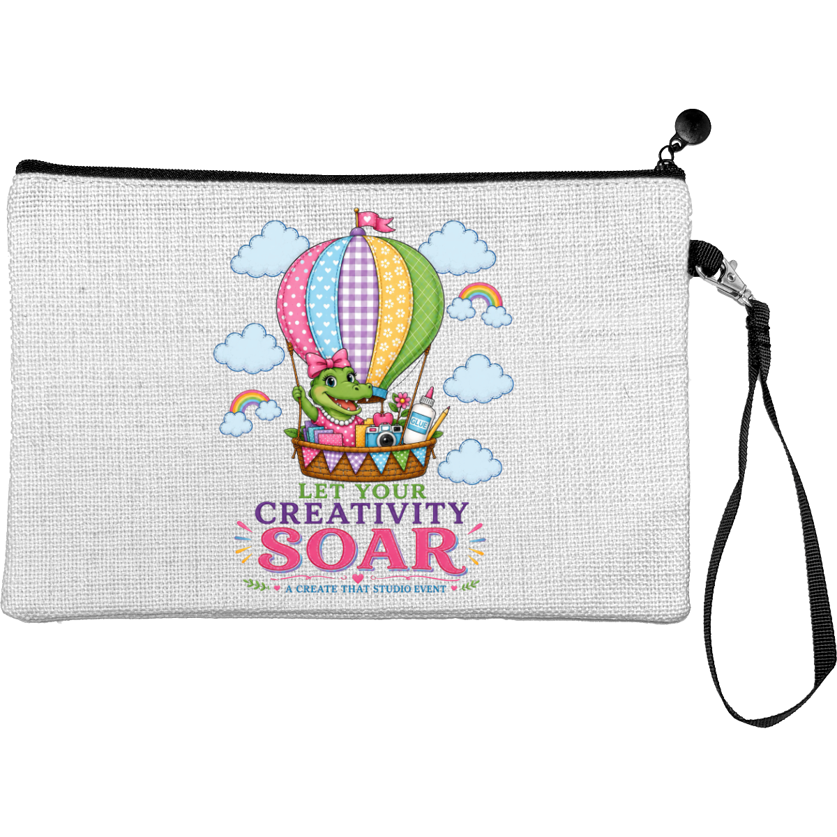 Let Your Creativity Soar zipper tool bag mockup