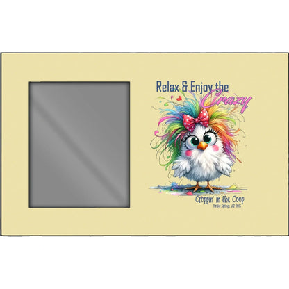 Yellow horizontal Croppin' in the Coop picture frame