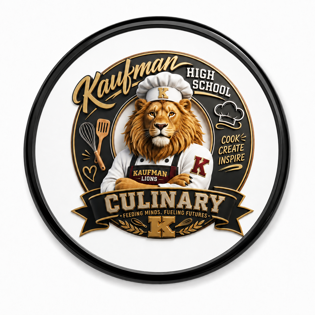 BBQ26 button-black Kaufman culinary lion mockup