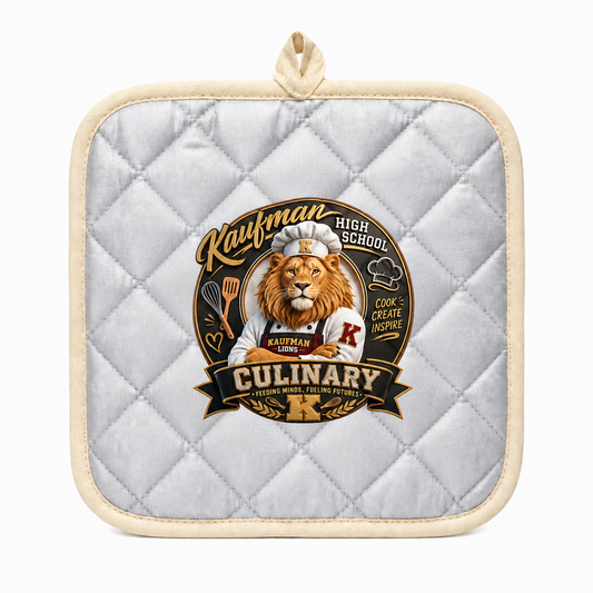 BBQ26 pot-holder Kaufman culinary lion mockup