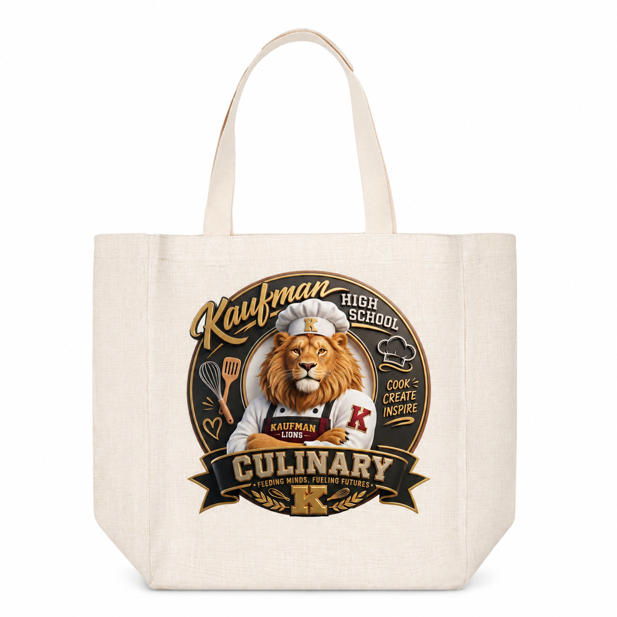 BBQ26 tote-bag Kaufman culinary lion mockup