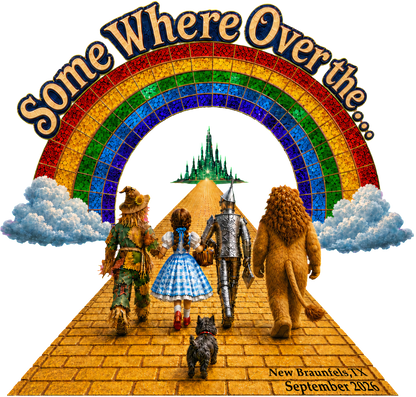 CSSA26 Somewhere Over the Rainbow DTF decal with New Braunfels date and location
